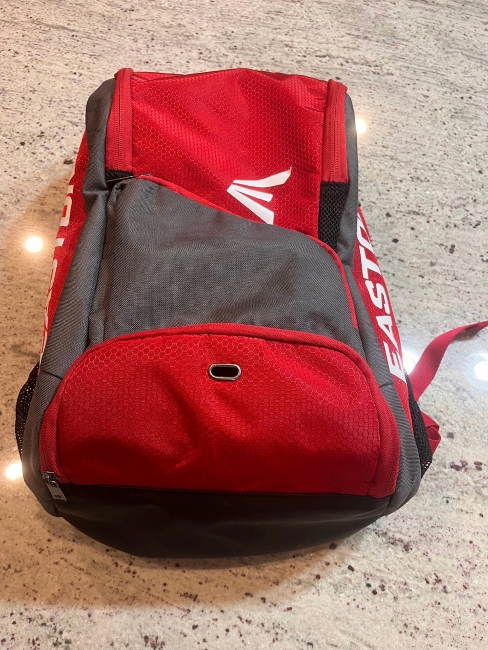 Easton Red and Gray Athletic Backpack
